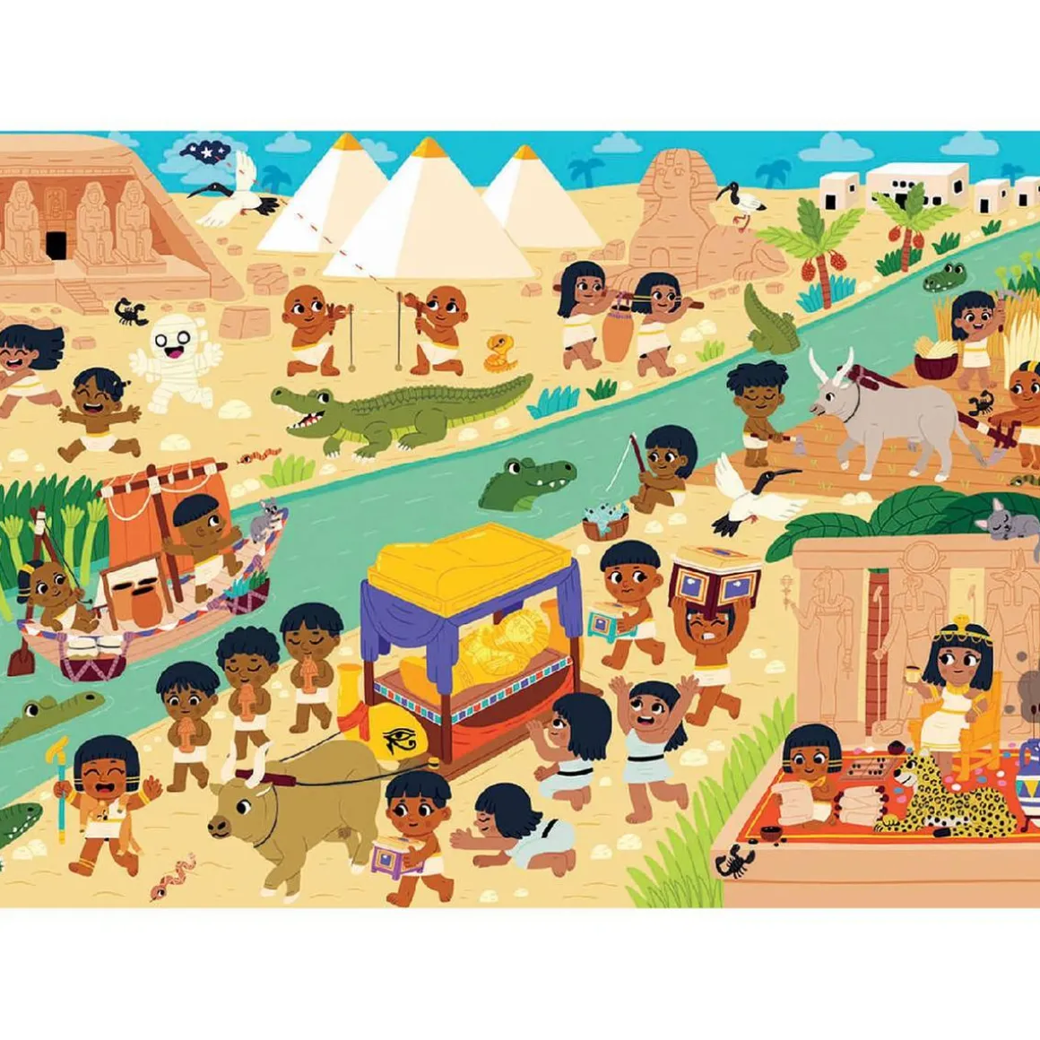 Educa Borrás - Antiguo Egipto - Puzzle 150 piezas Happy Learning