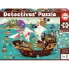 Educa Borrás - Barco pirata - Puzzle detectives 50 piezas