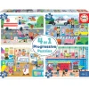 Educa Borrás - Héroes en acción - Pack 4 puzzles progresivos