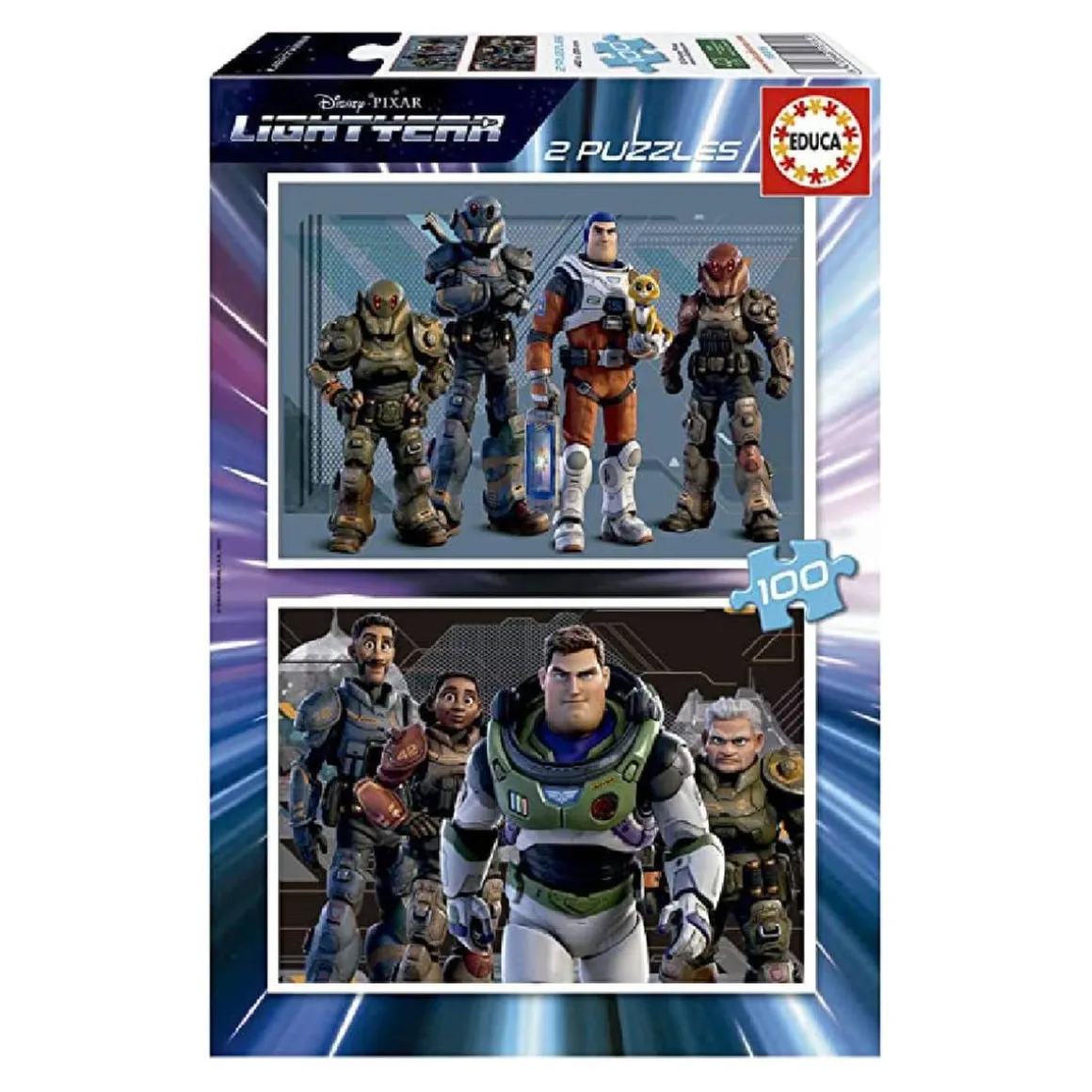 Educa Borrás - Lightyear - Pack 2 puzzles 100 piezas