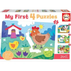 Educa Borrás - Mamás y bebés - My first 4 puzzles