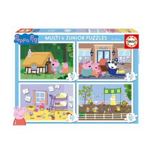 Educa Borrás - Peppa Pig - 4 Puzzles Progresivos - Juguetes