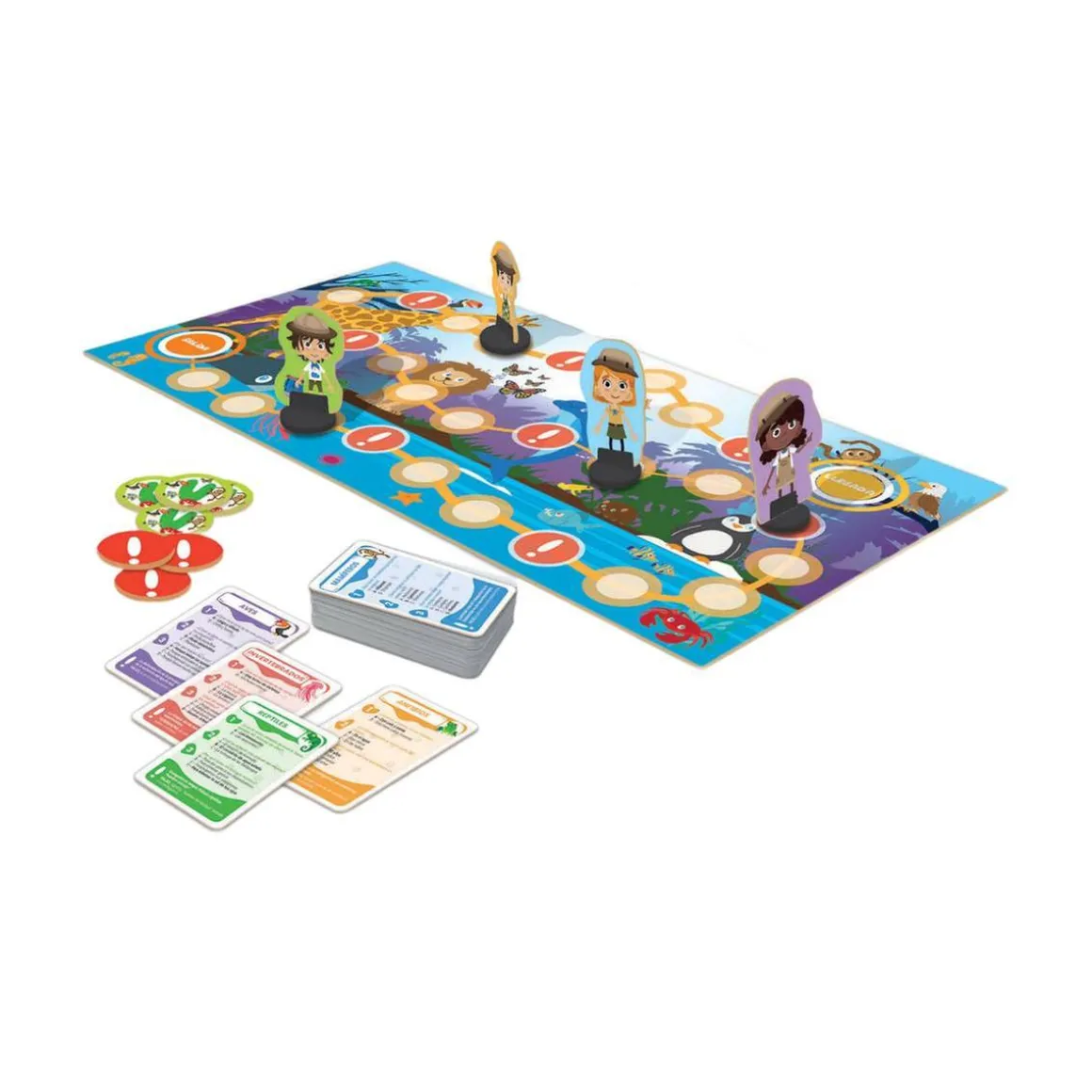 Educa Borrás - Quiz Animales Fascinantes - Juego de mesa Happy Learning