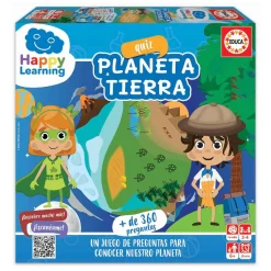 Educa Borrás - Quiz Planeta Tierra - Juego de mesa Happy Learning