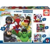 Educa Borrás - Spidey y su Superequipo - Pack 4 puzzles progresivos