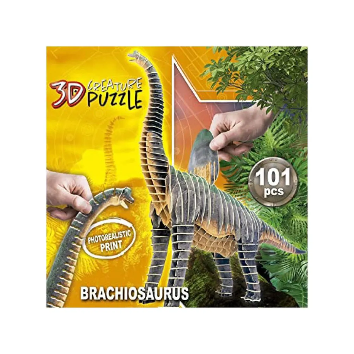 Educa Borrás - Brachiosaurus - Puzzle 3D de 101 piezas