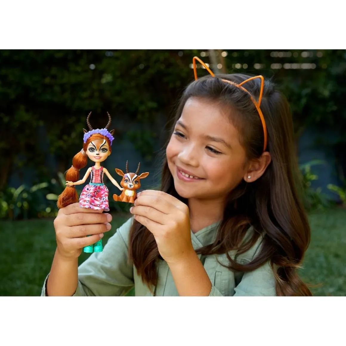 Enchantimals - Gabriela Gazelle y Racer - Pack muñeca y mascota