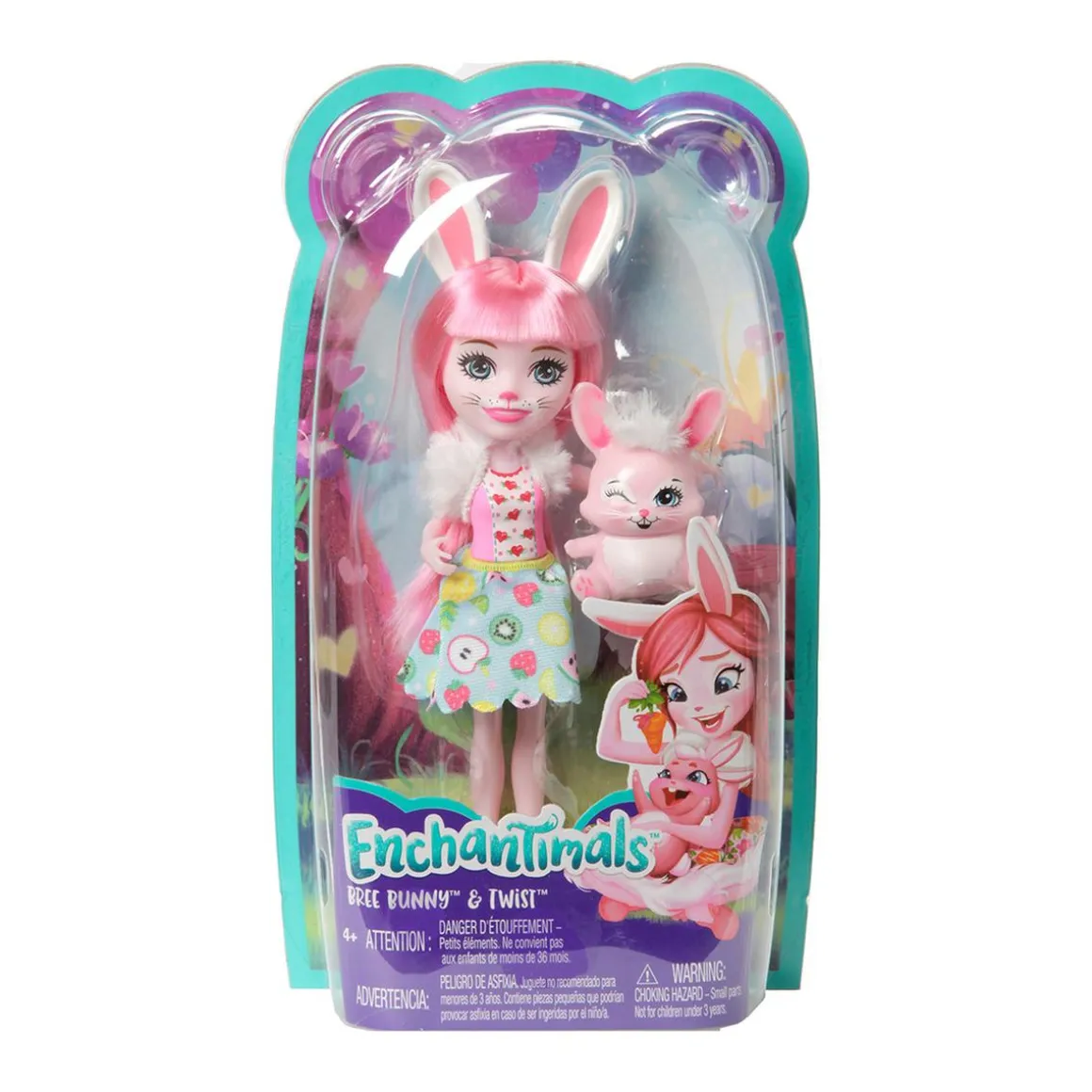 Enchantimals - Muñeca con Mascota - Bree Bunny y Twist