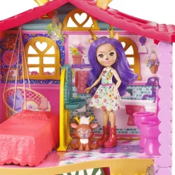 Enchantimals - muñeca Danessa Deer con casa de ciervos