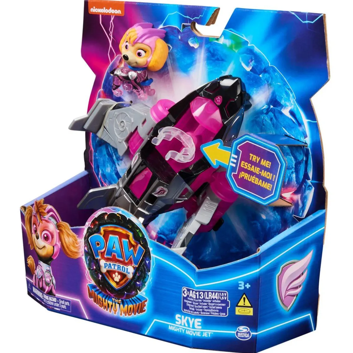 Energía - Patrulla Canina - Avión de juguete con figura de acción, luces y sonidos ㅤ