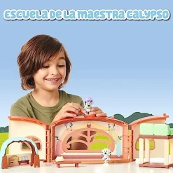 Famosa - Bluey - Pack 4 Figuras articuladas de personajes de Serie de Dibujos Animados ㅤ