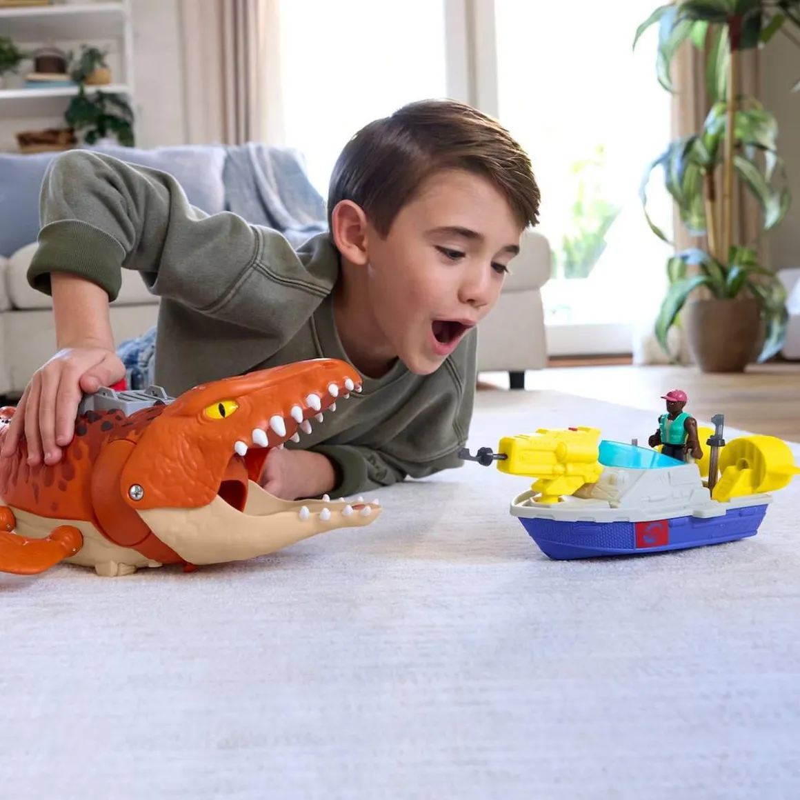 Fisher Price Imaginext - Jurassic World - Caza y Atrapa al Mosasaurus