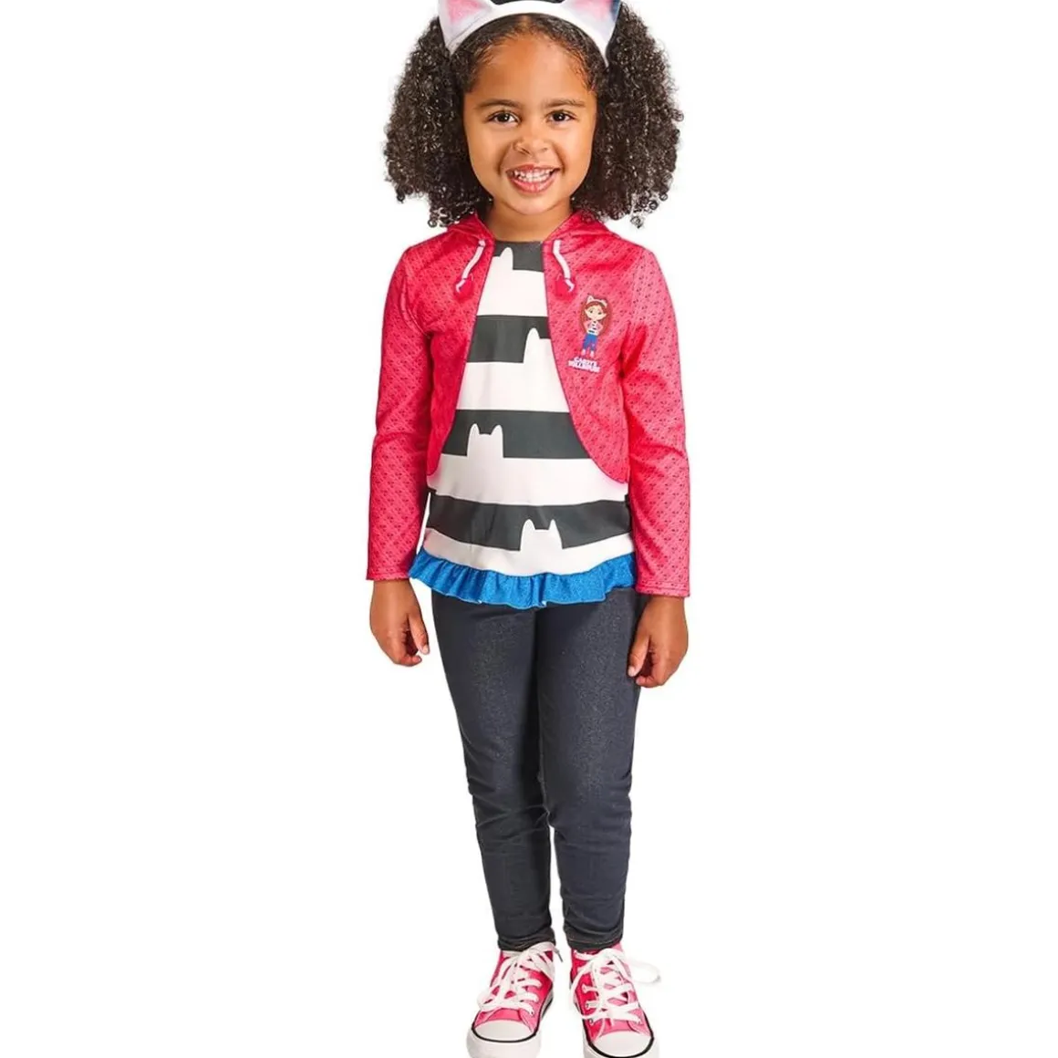 Gabby's Dollhouse - Conjunto camiseta efecto chaqueta y diadema 3-4 años