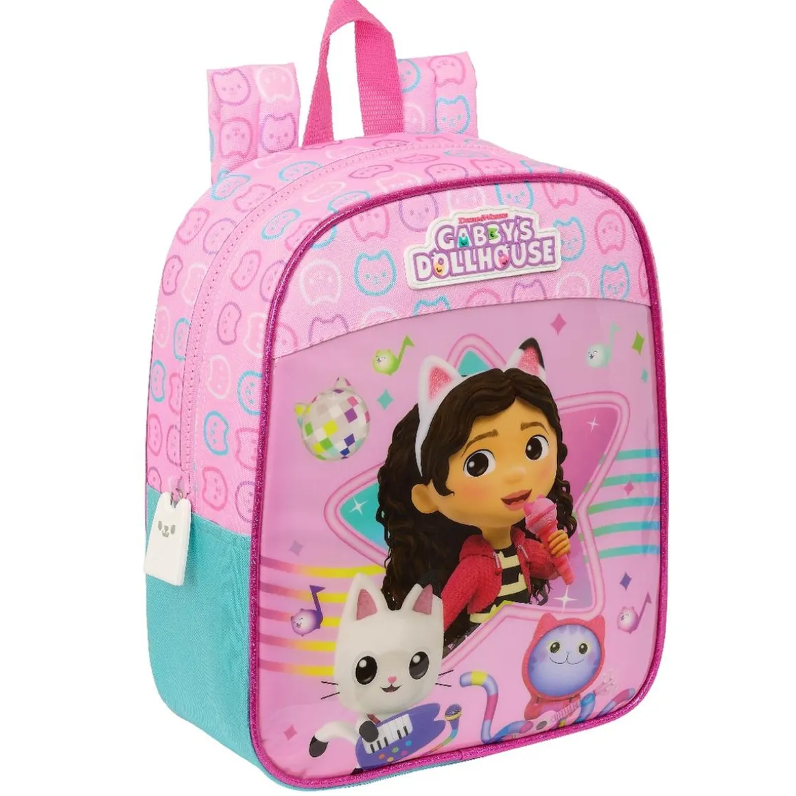 Gabby's Dollhouse - Mochila guardería adaptable a carro - Colección Party