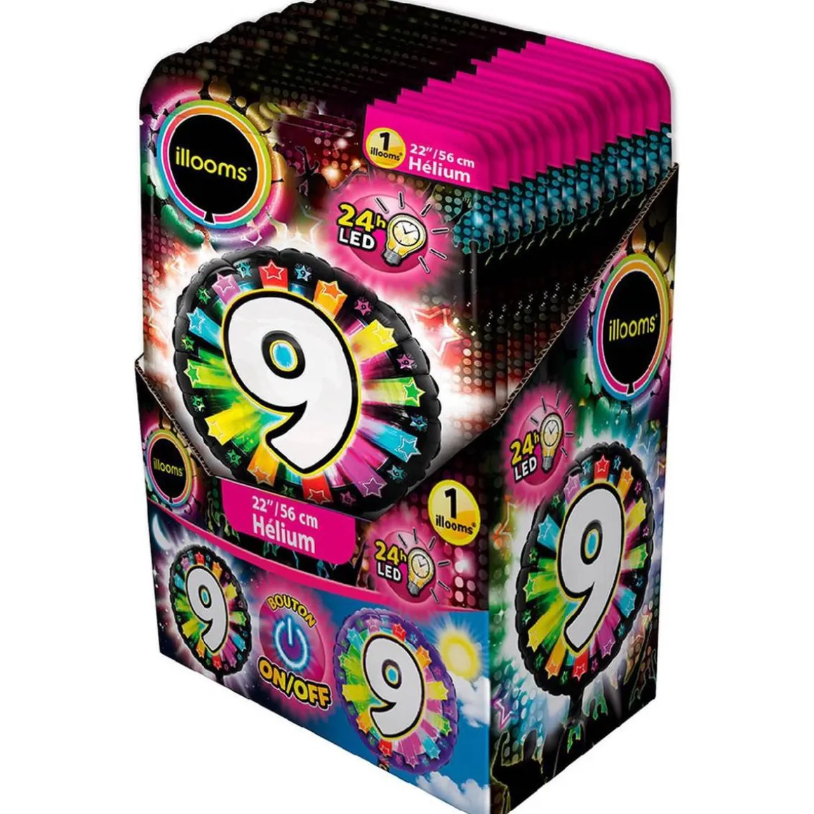 Globo LED helio número 9