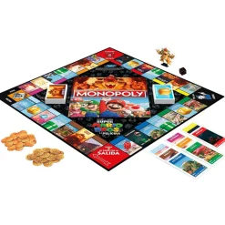 Hasbro - Super Mario - Monopoly edición película Super Mario Bros con token Bowser
