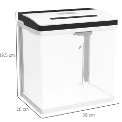 Homcom - Acuario 28L con filtro e iluminación