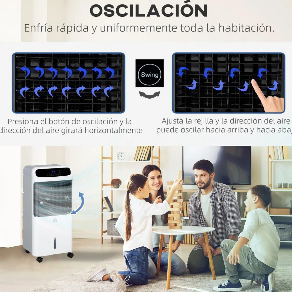 Homcom - Aire Acondicionado Humidificador