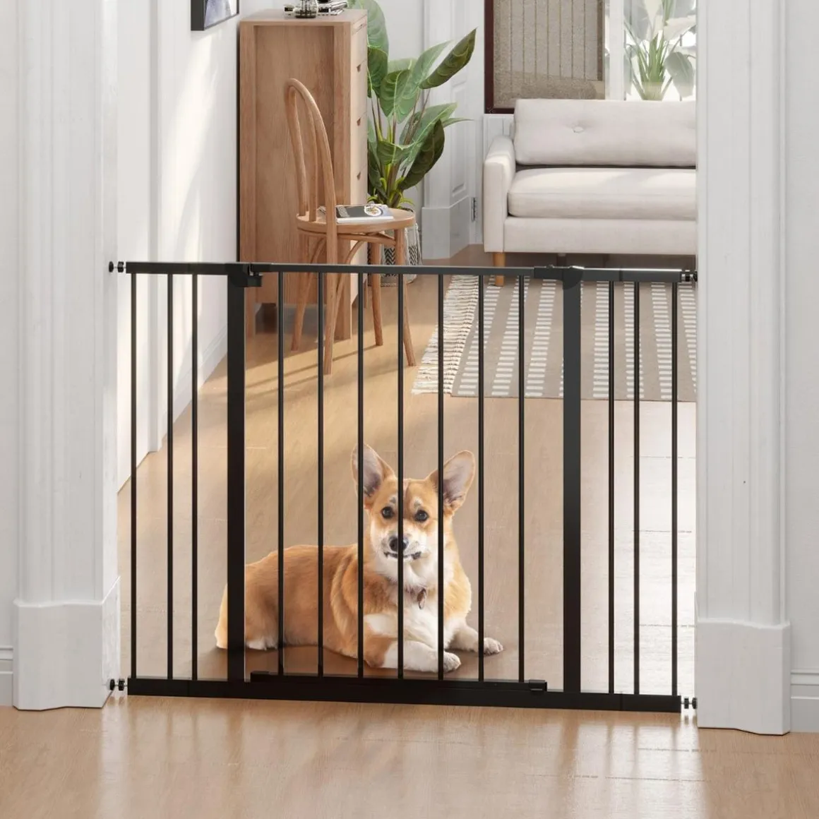 Homcom - Barrera seguridad para mascotas