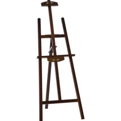 Homcom - Caballete de madera con trípode Marrón