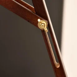 Homcom - Caballete de madera con trípode Marrón