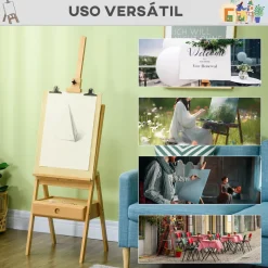 Homcom - Caballete de pintura