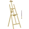 Homcom - Caballete de pintura de madera