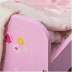 Homcom - Cama infantil 3-6 años color rosa