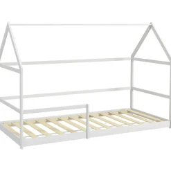 Homcom - Cama infantil en forma de casa Blanco