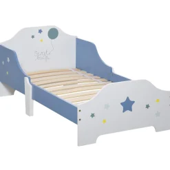 Homcom - Cama infantil estrellas Azul/Blanco