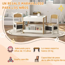 Homcom - Conjunto de Mesa con Sillas