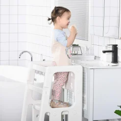 Homcom - Escalón elevador Taburete aprendizaje