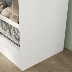 Homcom - Estantería infantil 3 niveles Blanco y Natural