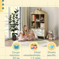 Homcom - Estantería infantil madera