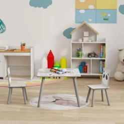 Homcom - Mesa con 2 sillas Panda