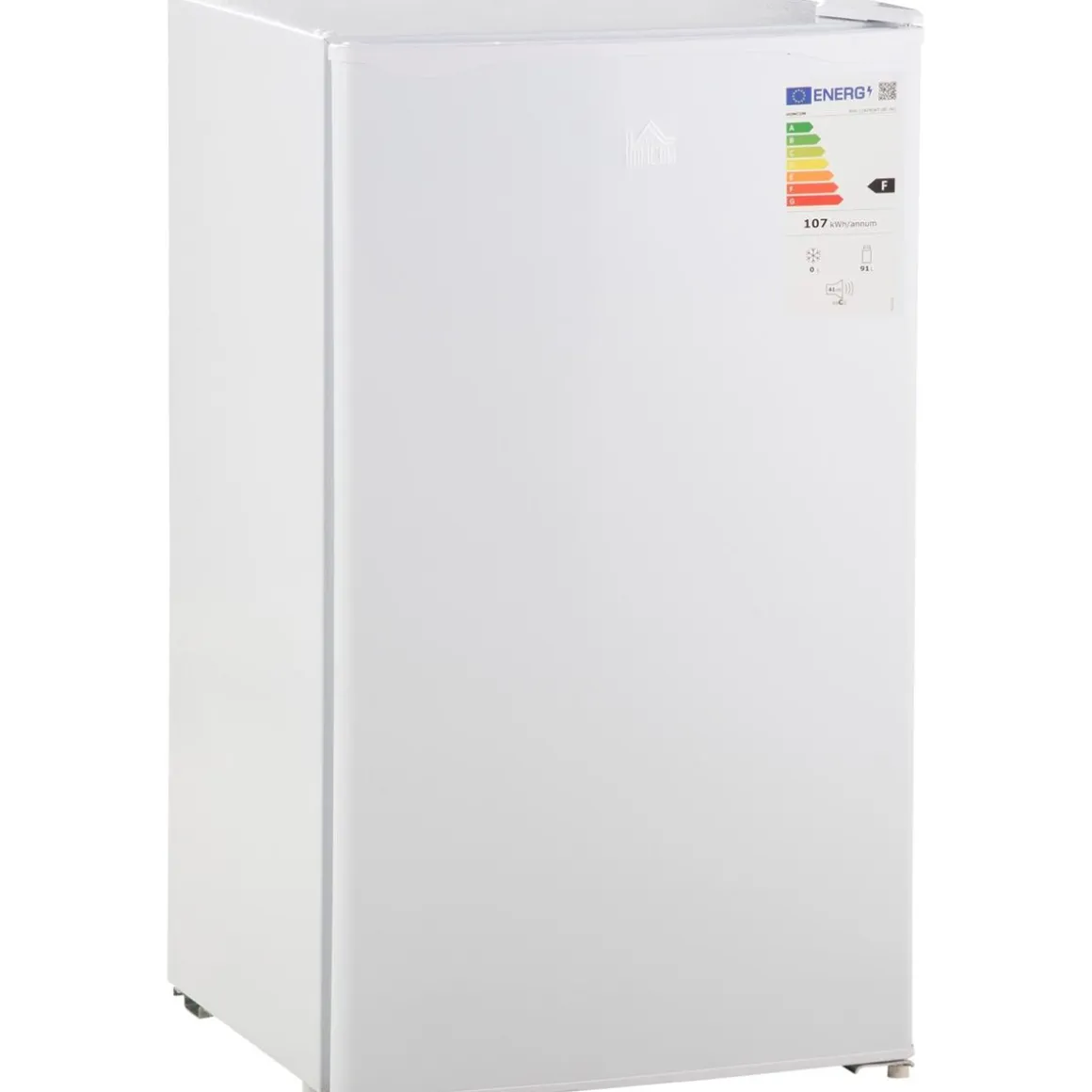 Homcom - Mini Nevera Blanca con Congelador 91L