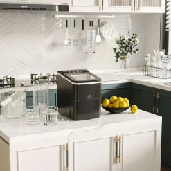 Homcom - Máquina Hielo Negro 90W