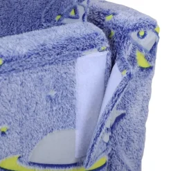 Homcom - Sillón infantil Azul brilla en la oscuridad