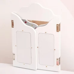 Homcom - Tocador de madera con taburete