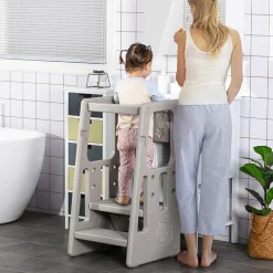 Homcom - Torre de aprendizaje Gris