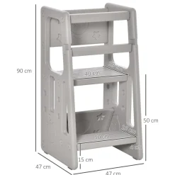 Homcom - Torre de aprendizaje Gris