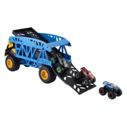 Hot Wheels - Camión transportador de Monster Trucks