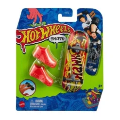 Hot Wheels - Monopatín de juguete con zapatillas para dedos, modelos surtidos (Varios modelos) ㅤ