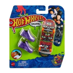 Hot Wheels - Monopatín de juguete con zapatillas para dedos, modelos surtidos (Varios modelos) ㅤ