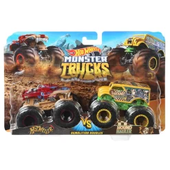 Hot Wheels - Pack 2 Vehículos Doble Demolición Monster Trucks (varios modelos)