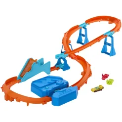 Hot Wheels - Pista 3 en 1 con salto propulsado
