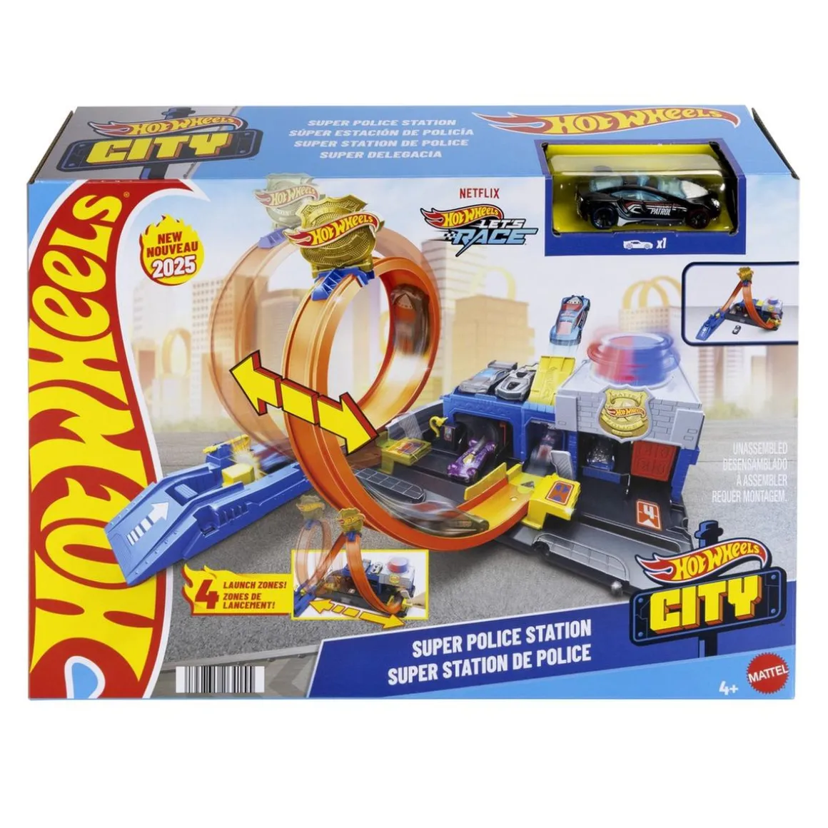 Hot Wheels - Pista City super estación de policia