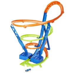 Hot Wheels - Pista de coches con espiral rápida y choques Hot Wheels Action ㅤ