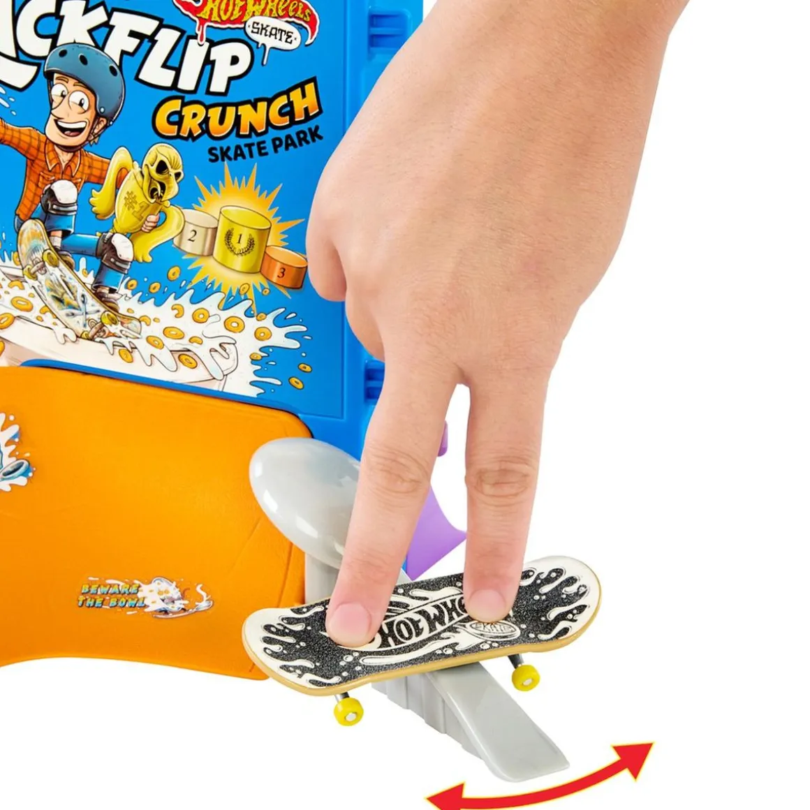 Hot Wheels - Skatepark miniatura con fingerboard exclusivo ㅤ