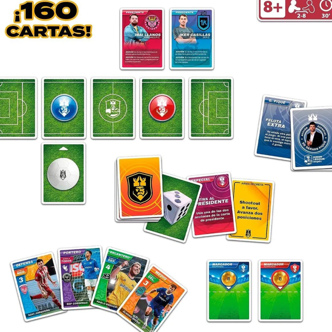 IMC Toys - Juego de cartas oficial de Kings League ㅤ